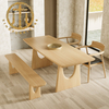 Modern Solid Wood Rectangular Dining Table Dining Room