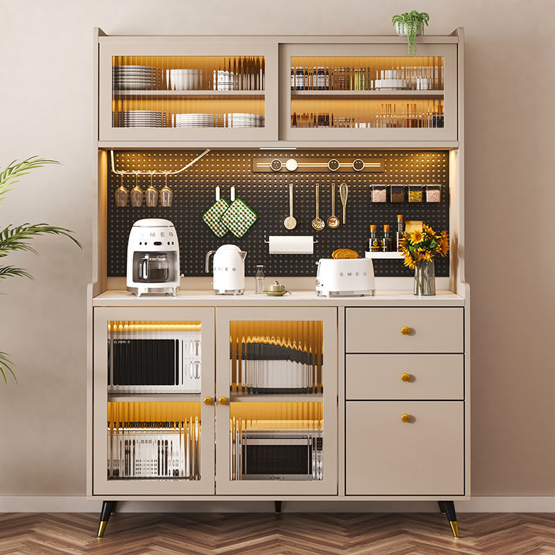 Modern Slate White Rectangular Kitchen Cabinet in Kitchen