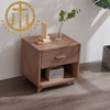 Modern Solid Wood Brown Rectangular Bedside Table Bathroom