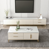 Modern Slate White Rectangular Living Room Tv Cabinet