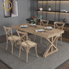 French Light Luxury Retro Solid Wood Dining Table