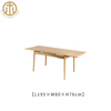 Simple Japanese Cherry Wood Extended Multifunctional Dining Table