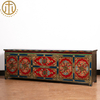 New Chinese Style Solid Wood Painted Antique TV Cabinet