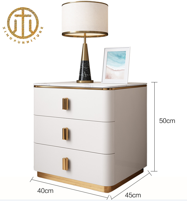 Mini Small Apartment Light Luxury Minimalist Bedroom Bedside Table