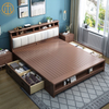 Nordic Modern Simple Fashion Solid Wood Bed For Bedroom