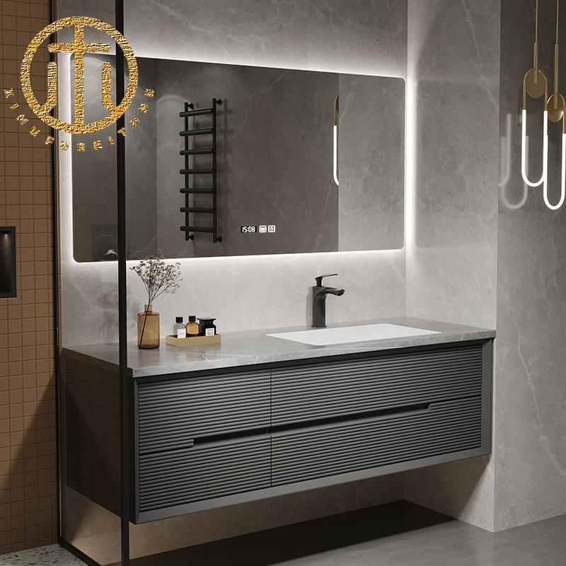 Italian Slate Light Color Rectangular Bathroom Cabinet Bathroom