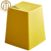 Tech Sense Keyboard Plastic Yellow Square Stool in Living Room