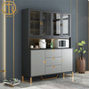 European Style Slate Grey Rectangular Cabinets in Dining Room