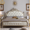 American Light Luxury 1.8m Master Bedroom Solid Wood Leather Bed