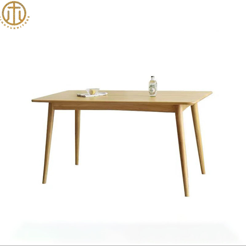 Japanese Simple Cherry Wood White Oak Dining Table