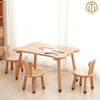 Nordic Simple Beech Solid Wood Children′s Dining Table