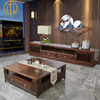 New Chinese Style Ebony Solid Wood TV Cabinet