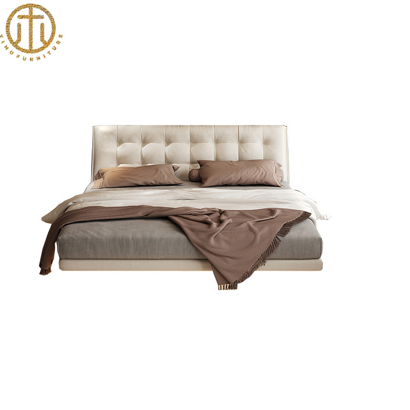 Italian Minimalist Cream Style Soft Bag Suspended Bed