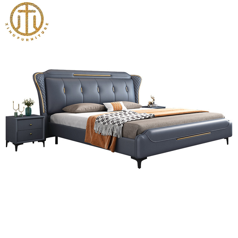 Nordic Light Luxury Technology Fabric Bed For Bedroom