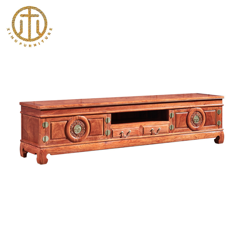 New Chinese Style Classical Light Luxury Living Room Small Apartment Rosewood Mahogany TV Cabinet For Living Room