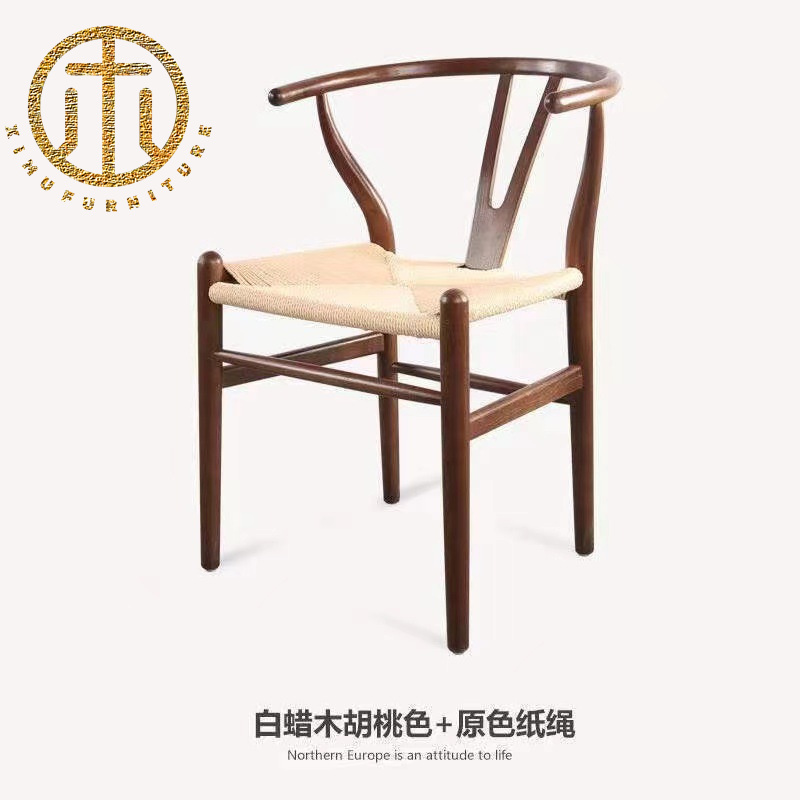 American Retro Simple Wooden High Table Bar Chair