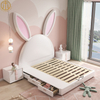 2023 New Creative Cartoon Rabbit Soft Bed For Children