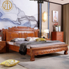 Chinese Classical Carved Solid Wood 1.8m Wedding Bed