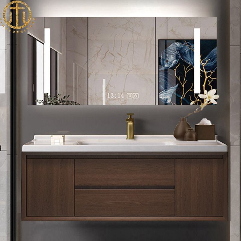 Modern New Chinese Oak Bathroom Cabinet