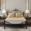 2023 Latest European Style Princess Retro Wrought Iron Bed