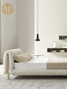 Italian Minimalist Freehand Space Fabric Bed For Bedroom