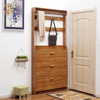 New Chinese Style Solid Wood Shoe Cabinet For Living Room