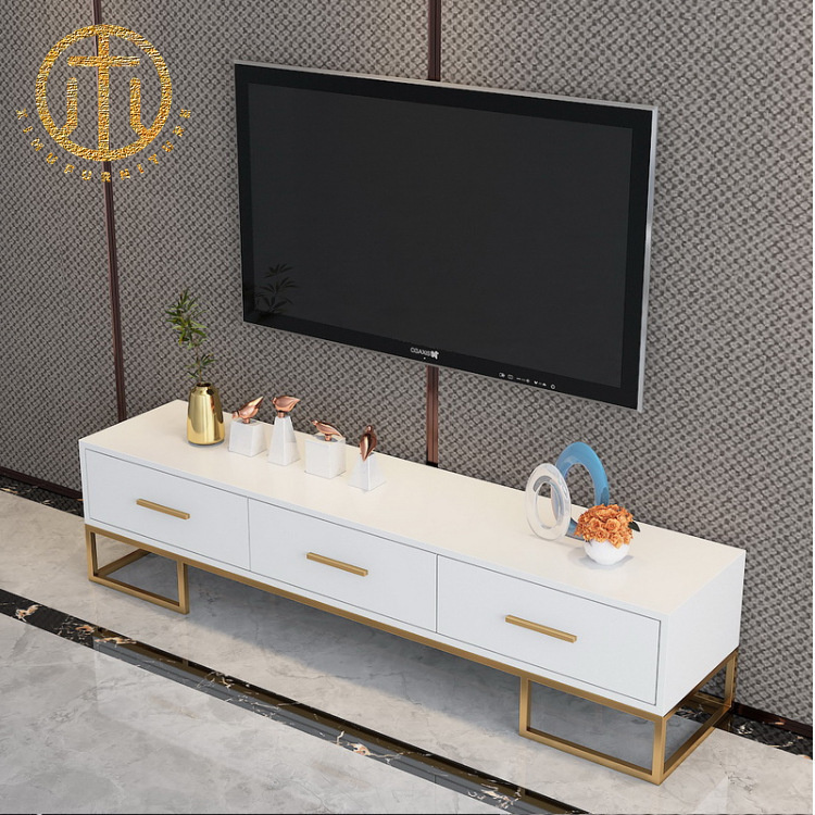 Nordic Modern Luxury MDF Floor TV Cabinet For Living Room