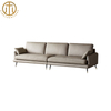 Italian Modern Minimalist Leather Sofa For Living Room