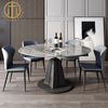 Italian Minimalist Rotatable Slate Dining Table For Dining Table