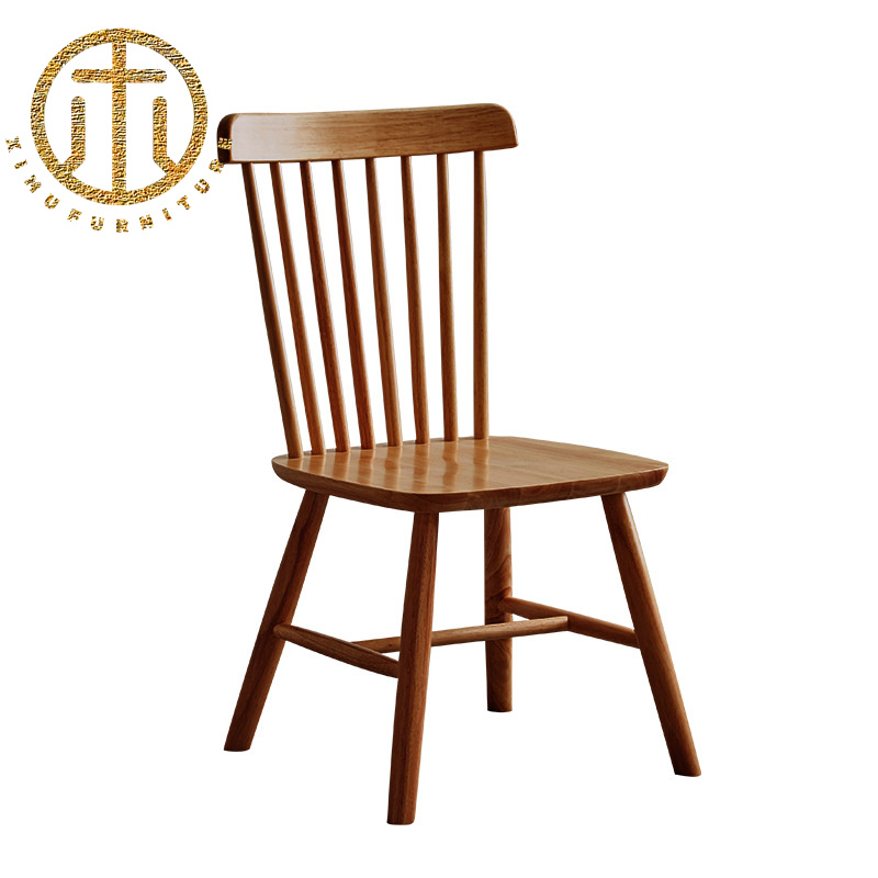 American Retro Simple Wooden High Table Bar Chair