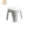 Nordic Plastic White Round Stool in Living Room