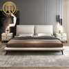 Light Luxury Italian Modern Minimalist Master Bedroom Leather King Bed