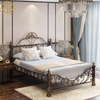 2023 Latest European Style Princess Retro Wrought Iron Bed