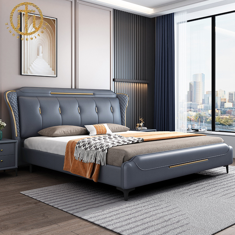 Nordic Light Luxury Technology Fabric Bed For Bedroom