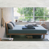 Japanese Modern Simple White Oak Solid Wood Bed For Bedroom