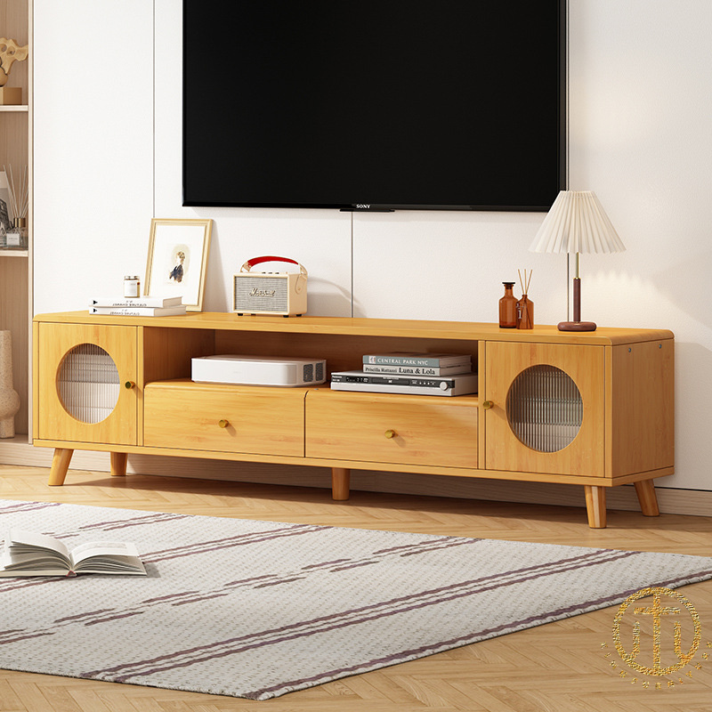 Home Modern Simple Solid Wood Living Room TV Cabinet