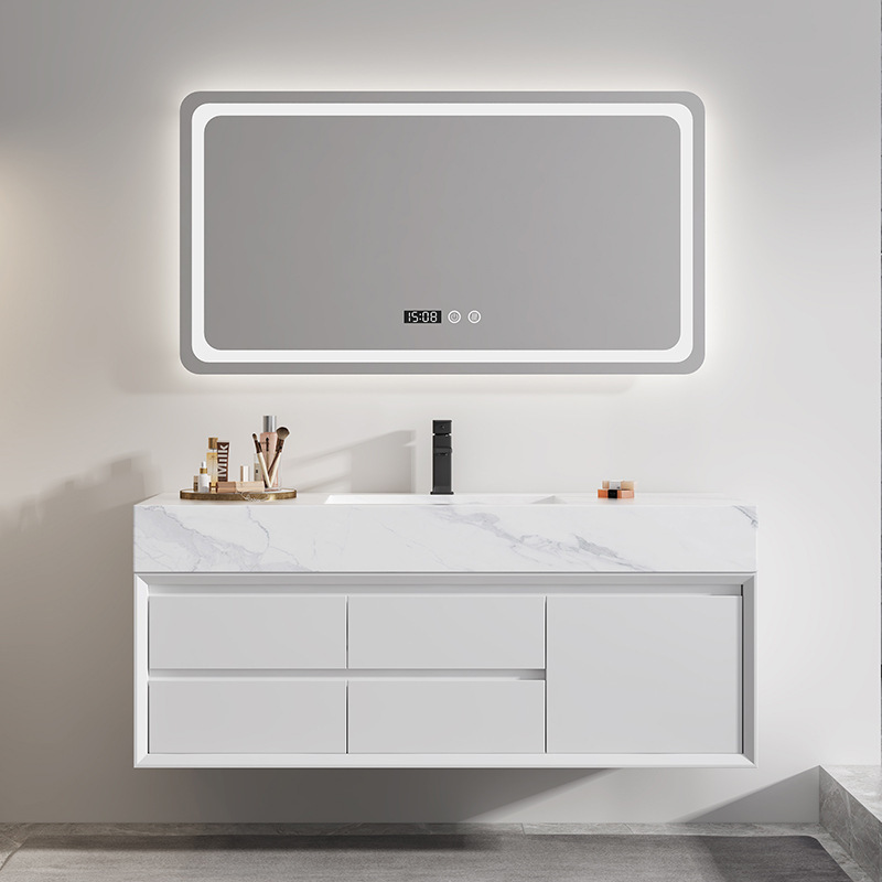 Modern Slate Multicolor Rectangular Bathroom Cabinet Bathroom