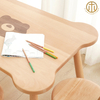 Nordic Simple Beech Solid Wood Children′s Dining Table