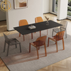 Slate Acrylic Transparent Suspended Telescopic Dining Table