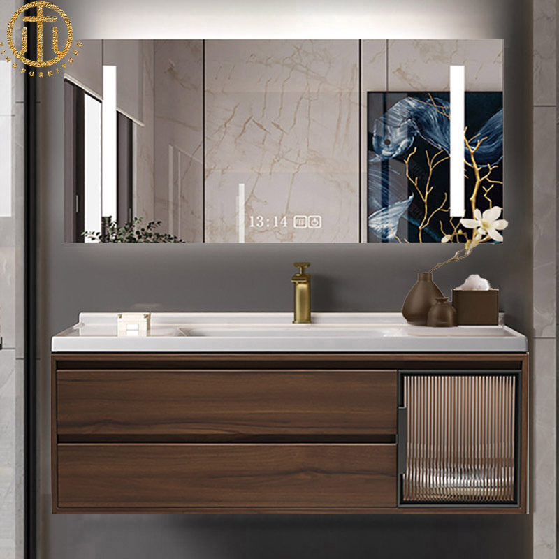 Modern New Chinese Oak Bathroom Cabinet