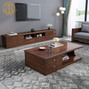 New Chinese Style Minimalist Walnut Solid Wood TV Cabinet For Living Room