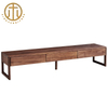 Nordic Simple Black Walnut Living Room All Solid Wood TV Cabinet