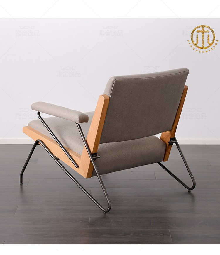 Italian Minimalist Bedroom Balcony Leisure Sofa Chair 