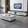 Italian Light Luxury Extended Slate TV Cabinet For Living Room