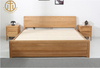 American Simple Modern White Oak All Solid Wood Box Bed For Bedroom