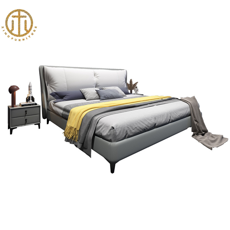 Italian Light Luxury Fashion Color Matching Master Bedroom Wedding Bed