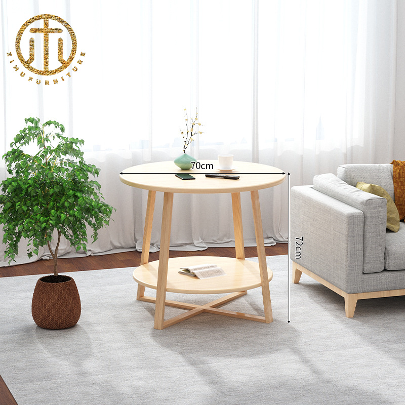 Nordic Small Apartment Living Room Solid Wood Coffee Table