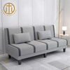 Italian Style Fabric Grey Rectangular Sofa Living Room