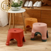 Simple Plastic Pink Round Small Stool in Living Room