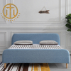 Italian Blue Rectangular Bed Bedroom